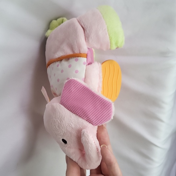 Carters Elephant Rattle New Never Used 2013 Plush Tactile Baby Toy - Picture 10 of 11